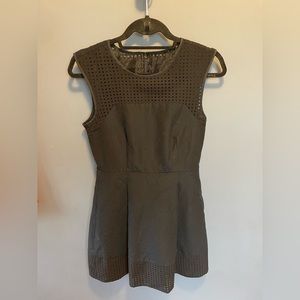 J Crew black a-line dress - size 2 with cutout details